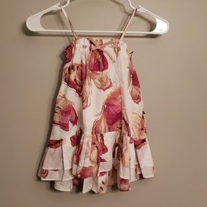 Baby Gap butterfly print hi low dress